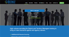Desktop Screenshot of myagentrecruiter.com